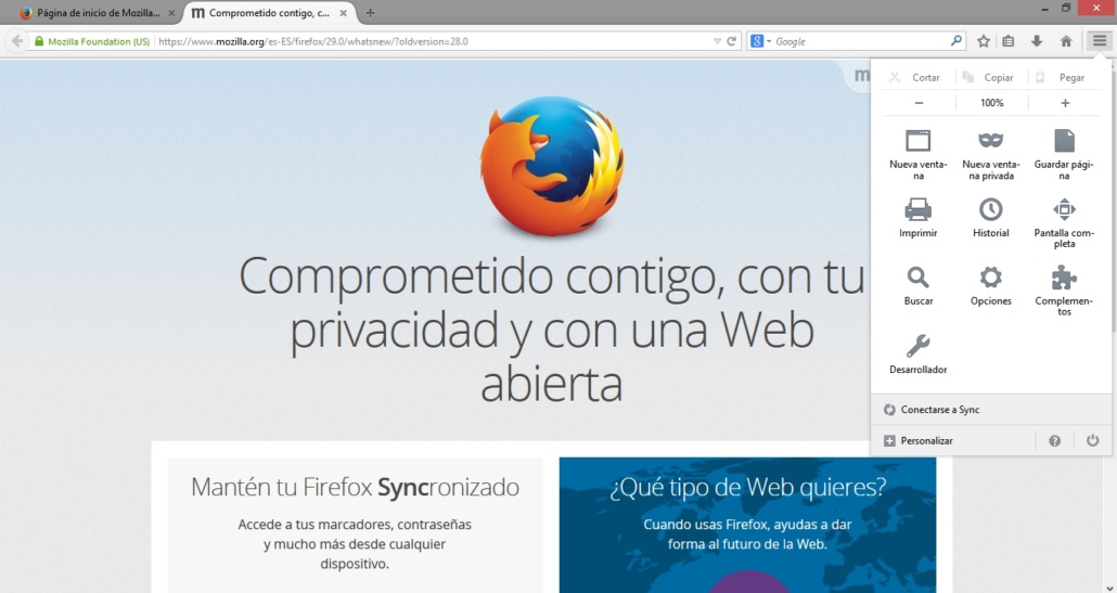 Mozilla Firefox 29